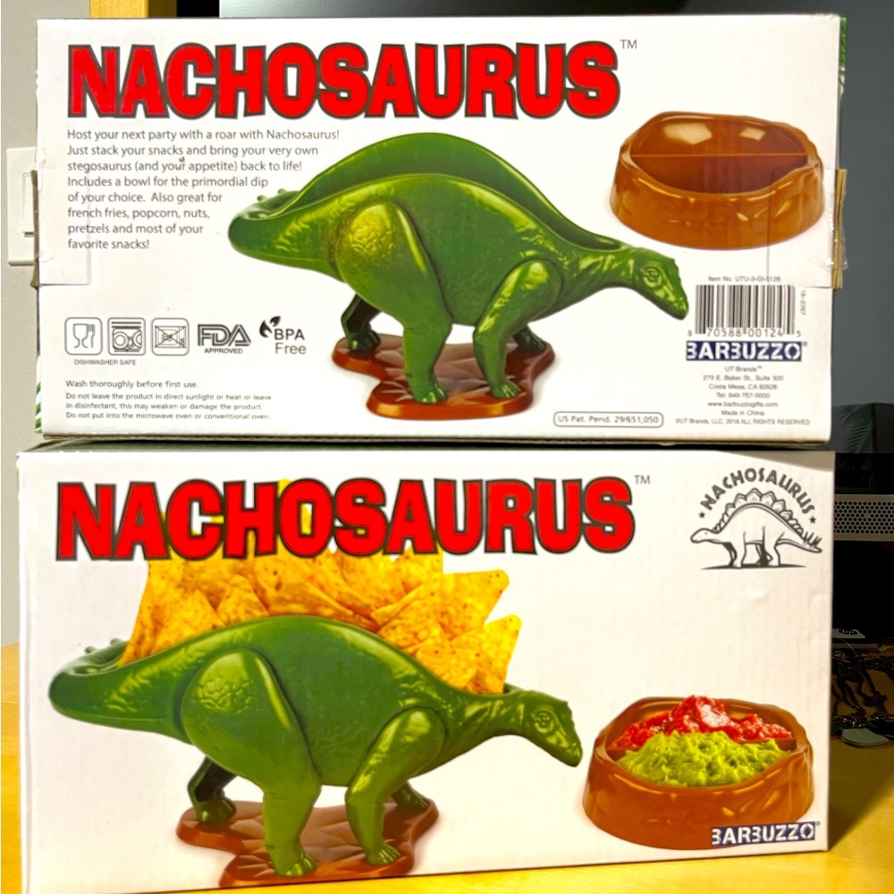Funwares NACHOsaurus Dip & Snack Dish Set